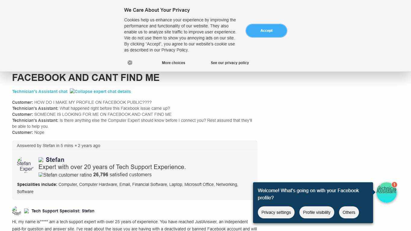 HOW DO I MAKE MY PROFILE ON FACEBOOK PUBLIC???? SOMEONE IS LOOKING FOR ME ON FACEBOOK AND CANT FIND ME